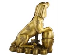 Ornaments Pure Brass Dog Ornament To Fill The Missing Corners In The Northwest, Zodiac Dog To Fill The Corners, Sitting On The Ground To