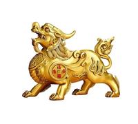 Ornaments Retro Luxury Copper Pixiu Ancient Beasts of Fortune Ornaments Living Room Entrance Desktop Decorations (Right L)