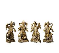 Ornaments solid kings key ring pendant four guards the gods a set statues of bronze ornaments Ornaments