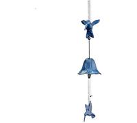 Ornaments Southern Japanese Hummingbird Cast Iron Bells Wind Rhyme Clear Room Balcony Metal Pendant Door Hanging Decoration Home Decoration (Color : Light Grey Size : 42CM) (Dark Brown 42CM)
