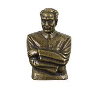 Ornaments statue sculpture Pure copper solid micro-carved figure Zhou Enlai bust small bronze statue office home desktop small ornaments antique bronze ware