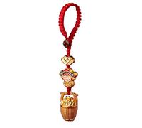Ornaments, Wealth Ornament | CAI Shen Trailer Wallet Charm | Chinese for Wealth and Security, Success Supporters, God Of The Reich