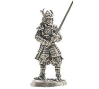 Ornaments White Copper Japanese Shogunate Samurai Figurines Mini Vintage Metal Soldiers Model Statue Desktop Toy Ornament Decoration