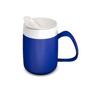 Ornamin Mug with Internal Cone 140 ml Blue with Spouted Lid with Small Opening (Model 207 + 806) | Drinking aid, Thermo Mug, Feeding Cup