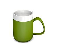 Ornamin Mug with Internal Cone with Discreet Drinking lid, Green