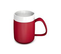 Ornamin Mug with Internal Cone with Discreet Drinking lid, red