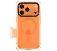 ORNARTO Air Case for iPhone 17 Pro Clear | Military-Grade Drop Protection | Camera Control Button | Compatible with MagSafe | Built-in Air Phone Cover-Cosmic Orange