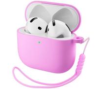 ORNARTO Case for AirPods 5 & AirPods 4, Liquid Silicone Cover with Lanyard | Cherry Blossom,Premium Liquid Silicone,Comfortable Grip,Secure Top Cover,Easy Carrying,Portable Protection,Durable Protection