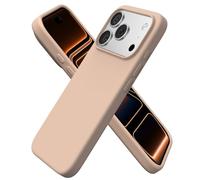 ORNARTO Compatible with iPhone 17 Pro Case 6.3", Slim Liquid Silicone 3 Layers Full Covered Soft Gel Rubber 17 Pro Phone Cases Cover 6.3 inch-Nude Taupe