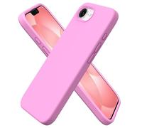 ORNARTO Compatible with iPhone 17e Case/iPhone 16e Case, Slim Liquid Silicone 4 Layers Full Covered Soft Gel Rubber 17e Phone Cases Cover-Cherry Blossom
