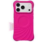 ORNARTO Vortuxe for iPhone 17 Pro Max Case,Compatible with MagSafe Hot Pink