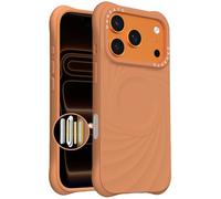 ORNARTO Vortuxe iPhone 17 Pro Case 6.3" | 2X MIL-STD Protection | Camera Button Control | Compatible with MagSafe | Sleek Aesthetic Liquid Silicone Phone Cover | Cosmic Orange