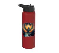 Ornate and Mystical Phoenix in Rise Stainless Steel Insulated Water Bottle