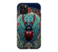 Ornate Art Nouveau Stag Beetle Insect Case for iPhone 11 Pro