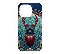 Ornate Art Nouveau Stag Beetle Insect Case for iPhone 13 Pro