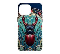 Ornate Art Nouveau Stag Beetle Insect Case for iPhone 16 Pro Max