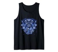Ornate Blue, Elephant Mandala Floral Tribal Graphic Tank Top