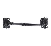 Ornate Cabin Hook & Eye Black Antique Hammered 102mm Arm Cabinet Lock