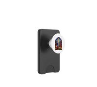 Ornate Catholic Cross Rosary Roses Sacred Mosaic Artwork PopSockets PopWallet for MagSafe