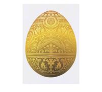 'Ornate Golden Egg' Temporary Tattoo - Water Resistant, Skin-Safe, Non-Toxic Transfer (TO00085415)