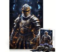 Ornate Knight in Shining Armor Jigsaw Puzzle for Adults 1000 Pieces Boost Recall Leisure Fun Accurate Edge Lovely Present (38x52cm)