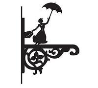 Ornate Mary Poppins Iron Hanging Basket Bracket