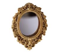Ornate Mirror - Elegant Aesthetic Rustic Resin,Vintage Mirror Mini Doll House Accessories | for Doll House Home Living Room Nursery Dorm Office Hotel Birthday Party Women Girls