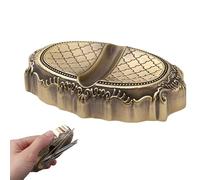 Ornate Needle Jar, Premium Magnetic Station, 3.15 Inch Functional with Round Shape, Heavy Duty Manual Storage Unit, Embossed Vessel with Classic Design, Pin Accessory for Craft Room and Embroidery