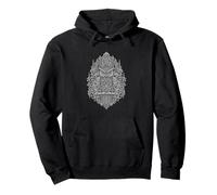 Ornate Owl Crest Dark Art Mystical Emblem Pullover Hoodie