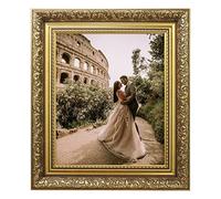 Ornate Photo Frame Traditional Dahlia Gold & Silver Picture Antique Art Frames