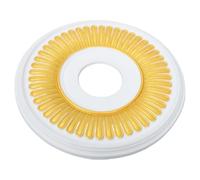 Ornate PU Ceiling Medallion for Chandelier and Ceiling Fan, Golden | 33.5x33.5x2cm Decorative Cover, Conceals Electrical Wiring, Lightweight, Easy Installation for Renovation Projects