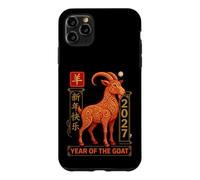 Ornate Red 2027 Year of the Goat Chinese New Year Zodiac Case for iPhone 11 Pro Max