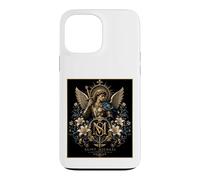 Ornate Saint Michael the Archangel Floral Angel Icon Art Case for iPhone 13 Pro Max