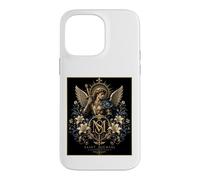 Ornate Saint Michael the Archangel Floral Angel Icon Art Case for iPhone 14 Pro Max