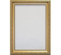 ORNATE SHABBY CHIC STYLE PICTURE PHOTO FRAME BLACK WHITE CREAM GOLD, Gold, 9"x7" (22.9 x 17.8cm)