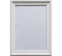 ORNATE SHABBY CHIC STYLE PICTURE PHOTO FRAME BLACK WHITE CREAM GOLD, White, 24"x18" (61 x 45.7cm)