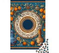 Ornate Still Life with Oranges Jigsaw Puzzles Puzzles for Adults Kids. 1000 Piece Great Gifts Challenge Toy Educational Game Home Decoration for Educational Games Gifts 70x50cm/1000pcs