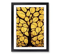 Ornate Tree Vol.1 Framed Print | A2 Black Framed Wall Art | Ready to Hang | Modern Floral Picture | Living Room Bedroom Lounge Office