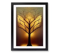 Ornate Tree Vol.2 Framed Print | A2 Black Framed Wall Art | Ready to Hang | Modern Floral Picture | Living Room Bedroom Lounge Office