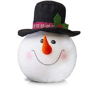 Ornativity Snowman Head Tree Topper - Xmas Holiday Decor Tree Top Winter Snow Man Topper Ornament Decoration for Christmas Tree Toppers 10"