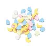 Ornazy 1000Pcs Handmade Celestial Theme Polymer Clay Beads Random Mixed Moon & Cloud Heishi Spacer Beads for Jewelry Making DIY Bracelet Earring