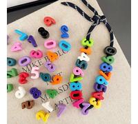 Ornazy 200Pcs Random 0-9 Number Spacer Beads Opaque Acrylic Count Embellishment with Hole Colorful 3D Number Beads for Jewelry Making Crafts