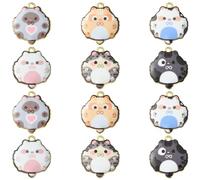 Ornazy 30 pcs 6 Styles Craft Supplies Enamel Pet Cat Charms Cute Animals Pendant Charms for Crafting Jewelry Findings Making Accessory for DIY Necklace Bracelet