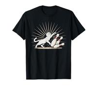 Ornery Alley Cat Tipping Pins Shirt Funny Bowling Attire T-Shirt