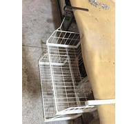 Ornestia 2-Pack Telescopes Hanging Laundry Basket Organizer,Space-Saving Wardrobe Hanging Storage Rack for Small Spaces Fits on Top of Washing Machines And Dryers, White