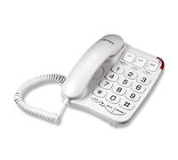 Ornin S016 Big Button Corded Telephone with Speaker, Hearing Aid Compatible for Seniors (White)