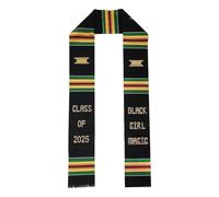 ORNING Kente Graduation Stole 2025 Black Girl Magic Graduation Sash 2025 Black Grads Matter Stole