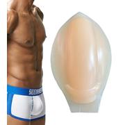 Ornleafer Men's Silicone Bulge Enhancer Pad - Comfortable, Invisible Support for Underwear & Swimwear, Skin Color, Self-adhesive Version, One Size