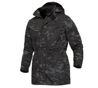 Ornrjfll Multicam Military Tactical Jackets Men Warm Waterproof Windbreakers Army Camo Parka Trench Coat Shadow camo XL