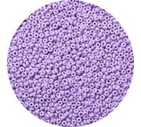 ORNSHIZI 3mm Light Purple Flat Seed Beads, 50grams About 2400pcs Seed Beads for Making Waist Bracelet Earring Necklace Jewelry